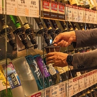 圧巻の焼酎セラー