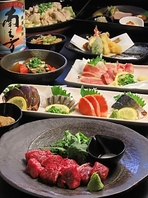 宮崎県産の旬食材を愉しめるコースをご用意してます。