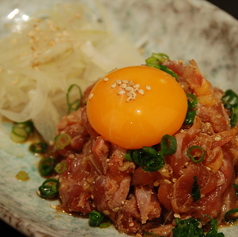むね肉のボイルユッケ