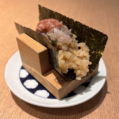 なめろう酒盗手巻き