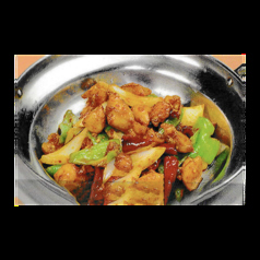 羊の内臓スープ/鶏肉の四川風干し鍋