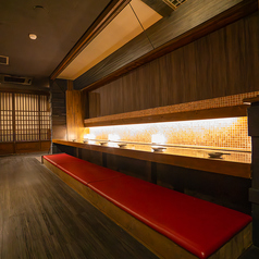 おしゃれなカウンター席