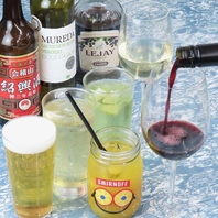 ランチタイムのフリードリンクサービス