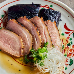 鴨ロースと茄子の揚げ浸し