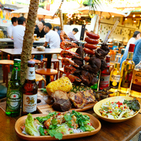 厳選のお肉でBBQ♪新宿×シュラスコビアガーデン