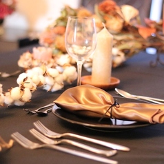 完全予約制のフレンチレストランで。の写真