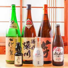 香ばしい鰻と相性抜群の瓶ビールや銘酒をご用意しました
