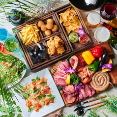 手ぶらBBQ屋上ビアガーデンオアシスガーデン新宿のコース写真