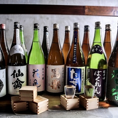 60種類を超える日本酒