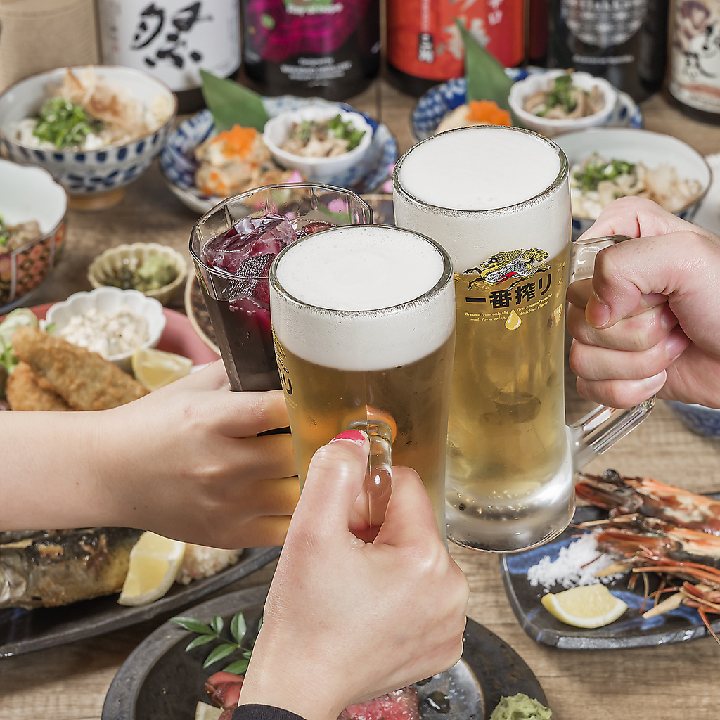 宴会コース、単品飲み放題もご用意しております。