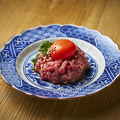 料理メニュー写真&nbsp;レアステーキユッケ