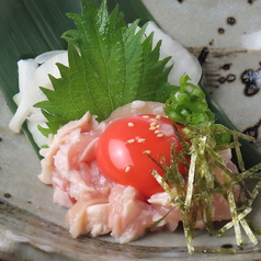 鶏むね肉タタキ/鶏むね肉湯引き/鶏塩ユッケ