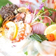 新鮮な海の幸が出迎える