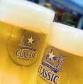 北海道グルメと北海道限定ビールを同時に堪能できる喜びを！飲み放題コースではサッポロクラシック樽生ビールも飲み放題いただけます。道外の方のおもてなしにも喜ばれております。