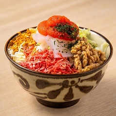 いか明太納豆もんじゃ