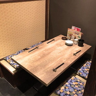 お子様連れも安心の掘りごたつ席！