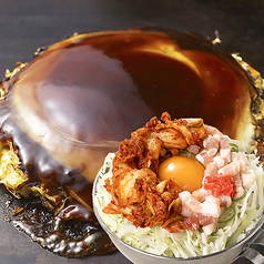 ぶたキムチ玉 お好み焼き