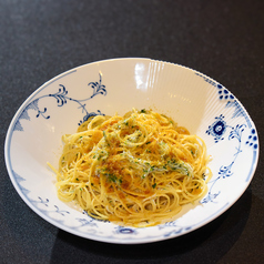 カラスミ＆シラスアーリオオーリオ　ペペロンチーノ