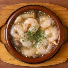 海老ときのこのアヒージョ