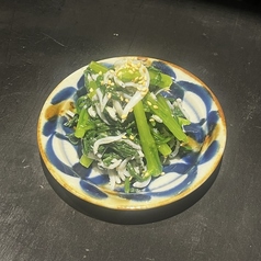 しらすと春菊オリーブ和え