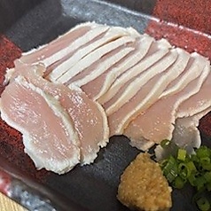 奥三河鶏むね霜降り刺身