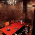 落ち着いて食事のできる完全個室