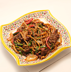 ウイグル風ドライ焼きうどん