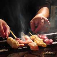 炭焼きでじっくり焼いた絶品串焼き