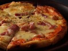 明太子マヨとパンチェッタのピッツァ