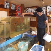 鮮魚が泳ぐ水槽★こちらから獲りたての鮮魚をお楽しみいただけます！