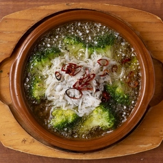 しらすとブロッコリーのアヒージョ