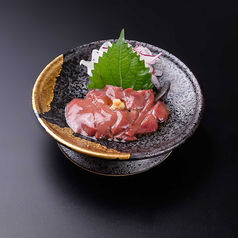 鶏レバ刺し