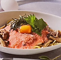 牛肉月見明太とろろ(和風)