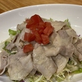 料理メニュー写真&nbsp;あぐー豚の冷しゃぶサラダ風～豆乳ポン酢かけ～