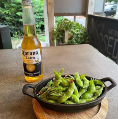 枝豆でペペロンチーノ