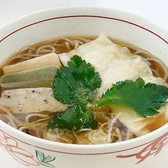 京生麩と湯葉のあんかけそば