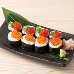 鮮度抜群◎ いくらと筋子の食べ比べ寿司がオススメです!