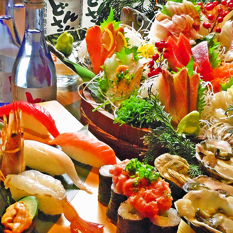毎日入荷する新鮮な魚貝類が楽しめるファミリーから会社宴会まで愛される海鮮居酒屋