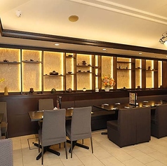 普段は、周りがきにならないようにオシャレなカーテンで仕切られています。