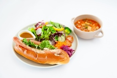 ホットドッグプレート　スープセット