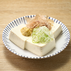 木綿豆腐の冷や奴