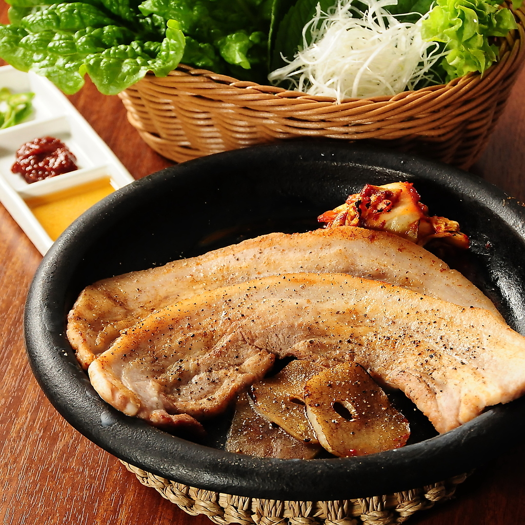 やわらかい！大和ポークと大阪野菜のサムギョプサル★