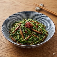 豆苗炒め