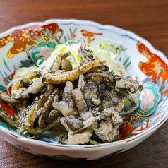 炭焼き鶏皮のネギポン酢