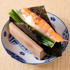 鯖ガリ手巻き/海老きゅう