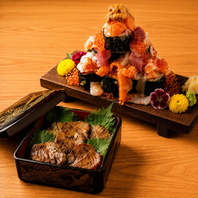 鮮度抜群の刺身と肉料理を贅沢にご提供◎