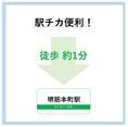 駅チカ◎　堺筋本町徒歩１分！　距離なんと５０メートルです！！