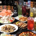 時間無制限で食べ飲み放題できるボリューム満点コースが5348円(税込)心ゆくまで存分にお楽しみ下さい