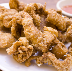 カリカリ鶏皮から揚げ
