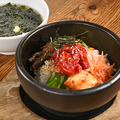 料理メニュー写真&nbsp;石焼ピビンバ/牛肉とナムルの玉子とじ丼